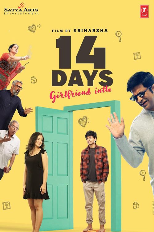 14 Days (Girlfriend Intlo) 2025 Hindi Dubbed Movie Poster - CineFreak