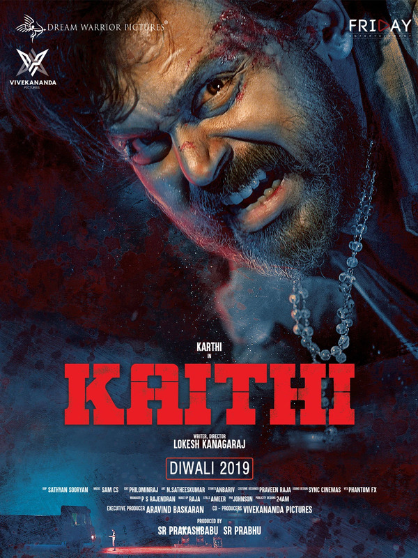 Kaithi 2019 UNCUT BluRay Hindi Dubbed Movie Poster - CineFreak