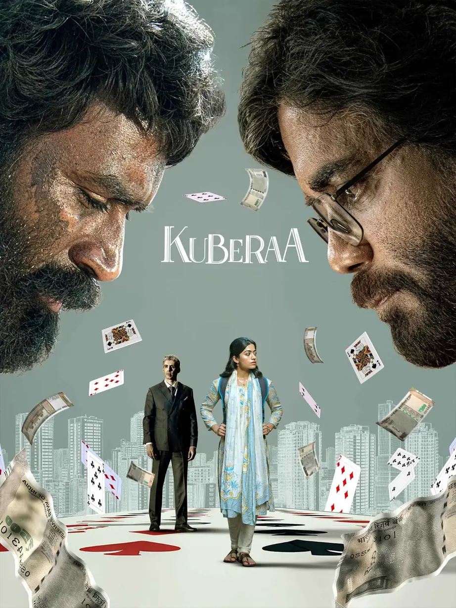Kuberaa (2025) Hindi Dubbed Hindi Telugu AMZN Movie Poster - CineFreak