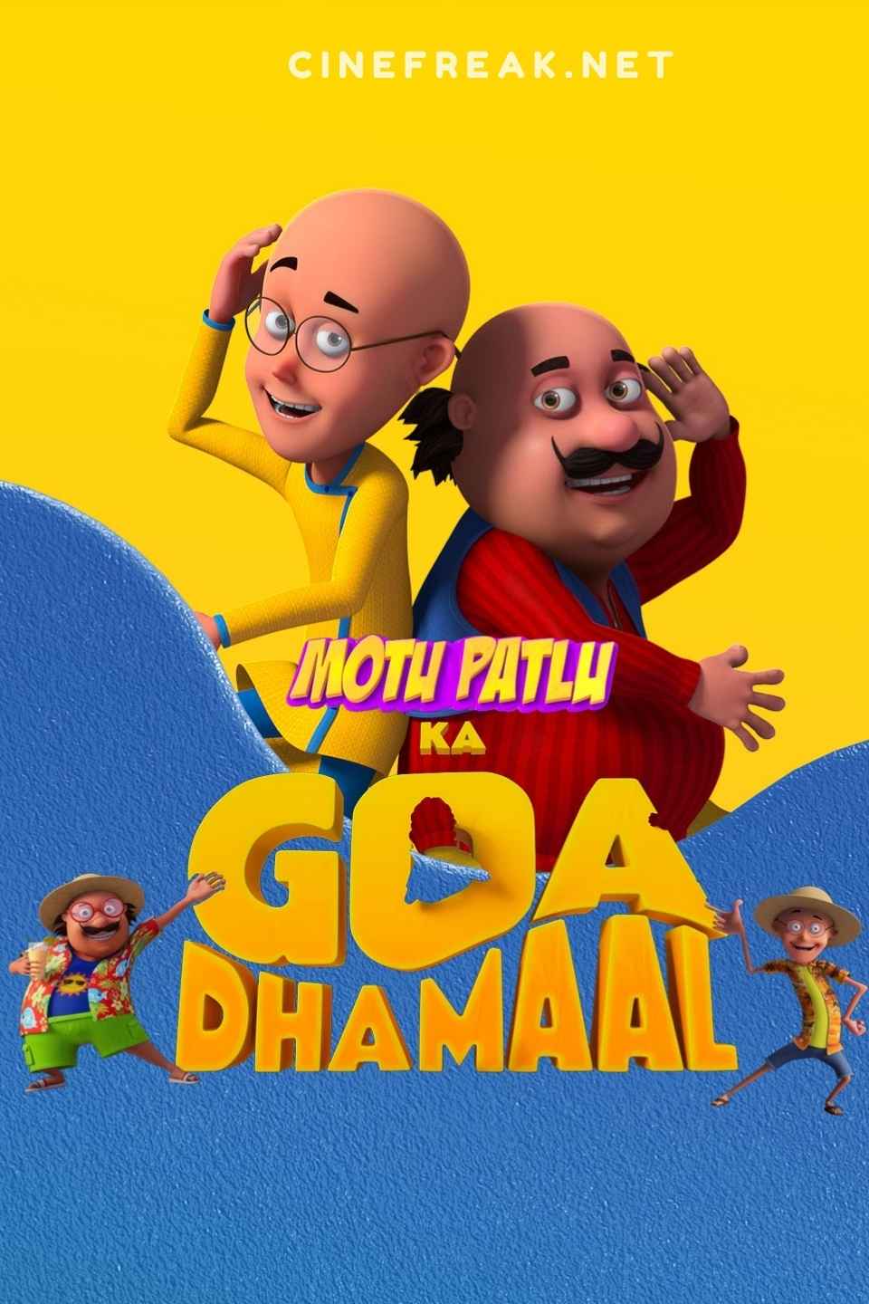 Motu Patlu Ka Goa Dhamaal (2025) Bengali Dubbed Hindi (Dual Audio) Movie Poster - CineFreak