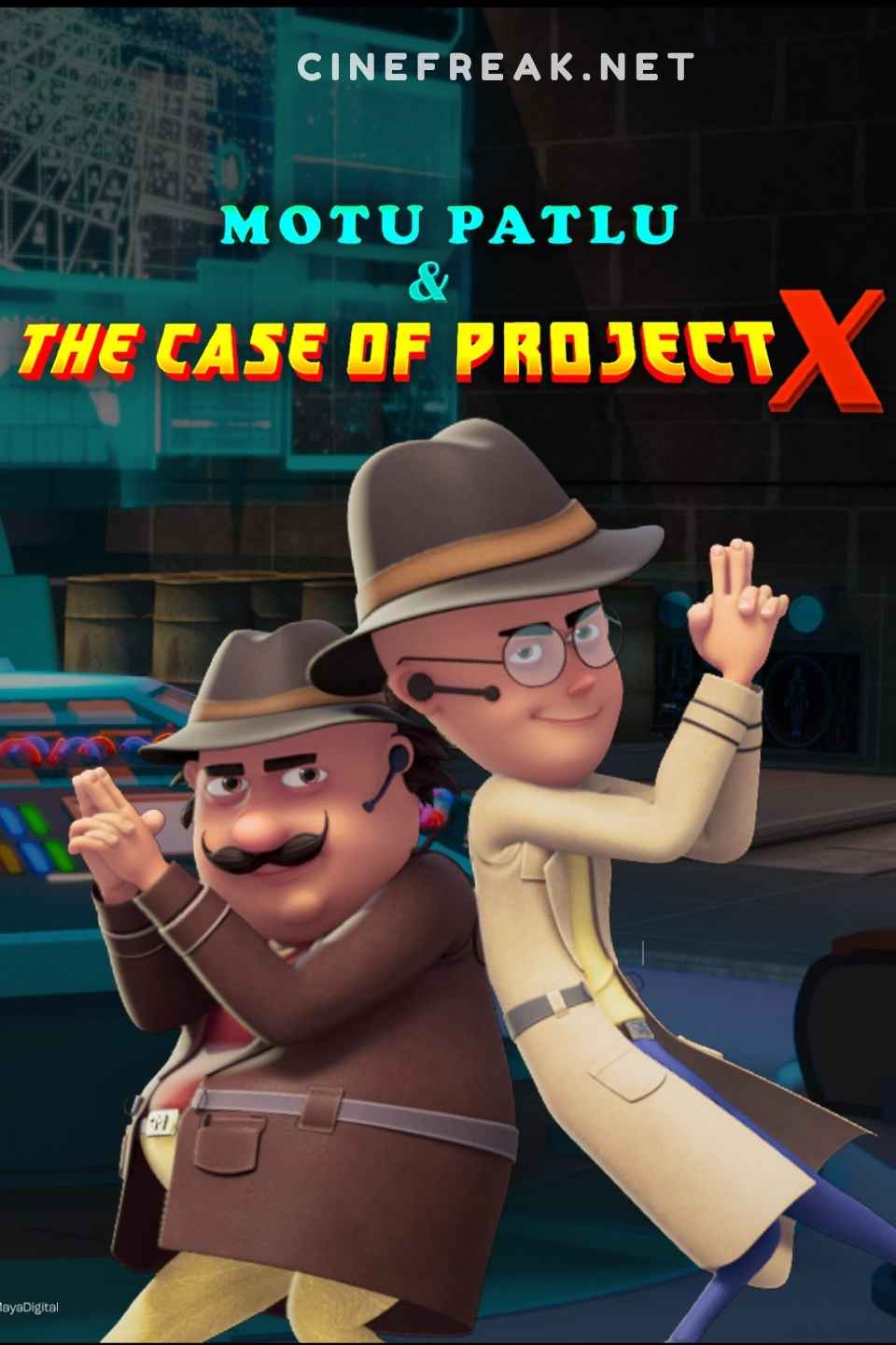 Motu Patlu The Case Of Project X (2025) Bengali Dubbed Hindi (Dual Audio) Movie Poster - CineFreak