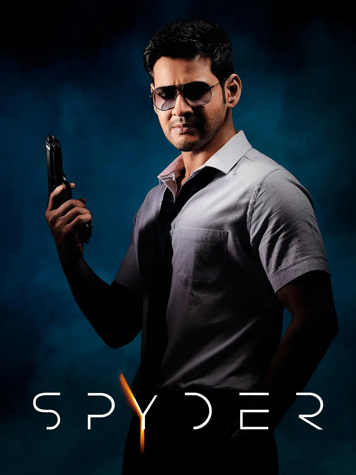 Spyder (2017) Dual Audio Hindi Dubbed Telugu UNCUT Movie Poster - CineFreak